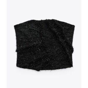 NWT Zara Black Strapless Top corset